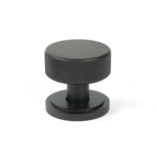 Aged Bronze Brompton Mortice/Rim Knob Set (Art Deco)