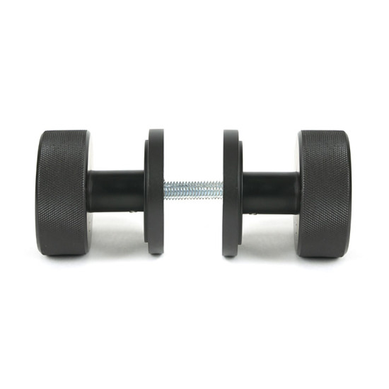 Aged Bronze Brompton Mortice/Rim Knob Set (Art Deco)
