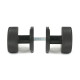 Aged Bronze Brompton Mortice/Rim Knob Set (Art Deco)