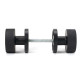 Matt Black Brompton Mortice/Rim Knob Set (Plain)