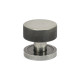 Pewter Brompton Mortice/Rim Knob Set (Plain)