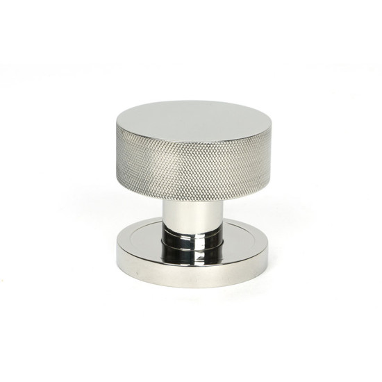 Polished Marine SS (316) Brompton Mortice/Rim Knob Set (Plain)