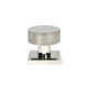 Polished Marine SS (316) Brompton Mortice/Rim Knob Set (Square)