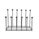 Matt Black Six Pair Boot Rack