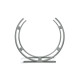 Pewter Curved Log Holder - Large