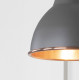 Smooth Copper Brindley Wall Light in Bluff