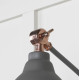 Smooth Copper Brindley Wall Light in Bluff