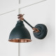 Smooth Copper Brindley Wall Light in Dingle
