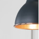 Smooth Copper Brindley Wall Light in Soot