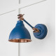 Smooth Copper Brindley Wall Light in Upstream