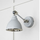 Smooth Nickel Brindley Wall Light in Birch