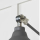 Smooth Nickel Brindley Wall Light in Bluff