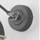 Smooth Nickel Brindley Wall Light in Bluff