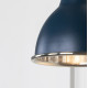 Smooth Nickel Brindley Wall Light in Dusk