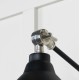 Smooth Nickel Brindley Wall Light in Elan Black