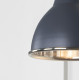 Smooth Nickel Brindley Wall Light in Slate