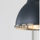 Smooth Nickel Brindley Wall Light in Soot