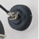 Smooth Nickel Brindley Wall Light in Soot