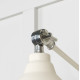 Smooth Nickel Brindley Wall Light in Teasel