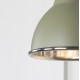 Smooth Nickel Brindley Wall Light in Tump