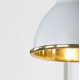 Smooth Brass Brindley Wall Light in Birch