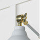 Smooth Brass Brindley Wall Light in Birch