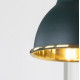 Smooth Brass Brindley Wall Light in Dingle