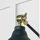 Smooth Brass Brindley Wall Light in Dingle