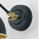 Smooth Brass Brindley Wall Light in Dingle