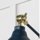 Smooth Brass Brindley Wall Light in Dusk