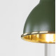 Smooth Brass Brindley Wall Light in Heath