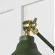Smooth Brass Brindley Wall Light in Heath
