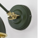 Smooth Brass Brindley Wall Light in Heath