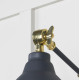 Smooth Brass Brindley Wall Light in Slate