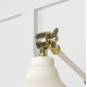 Smooth Brass Brindley Wall Light in Teasel