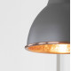 Hammered Copper Brindley Wall Light in Bluff