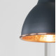 Hammered Copper Brindley Wall Light in Soot