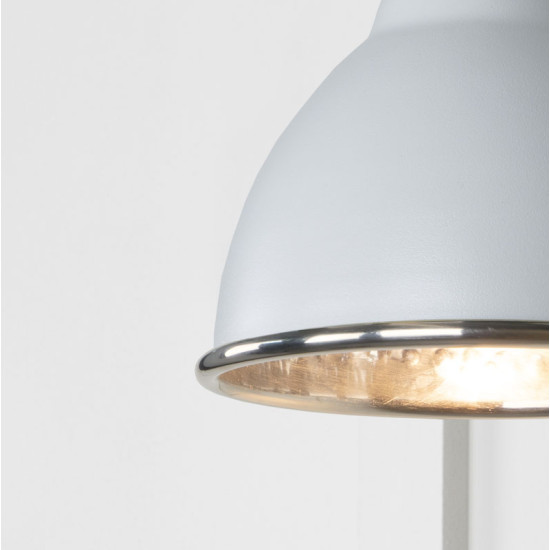 Hammered Nickel Brindley Wall Light in Birch