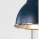 Hammered Nickel Brindley Wall Light in Dusk