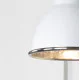 Hammered Nickel Brindley Wall Light in Flock