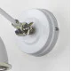 Hammered Nickel Brindley Wall Light in Flock
