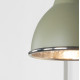 Hammered Nickel Brindley Wall Light in Tump