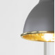 Hammered Brass Brindley Wall Light in Bluff