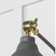 Hammered Brass Brindley Wall Light in Bluff