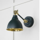 Hammered Brass Brindley Wall Light in Dingle