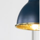 Hammered Brass Brindley Wall Light in Dusk