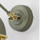 Hammered Brass Brindley Wall Light in Tump