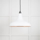 Smooth Copper Frankley Pendant Light  in Flock