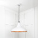 Smooth Copper Frankley Pendant Light  in Flock