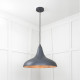 Smooth Copper Frankley Pendant Light  in Slate